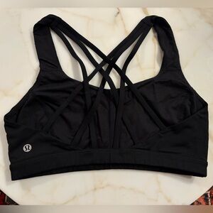 Lululemon Black Strappy Sports Bra
